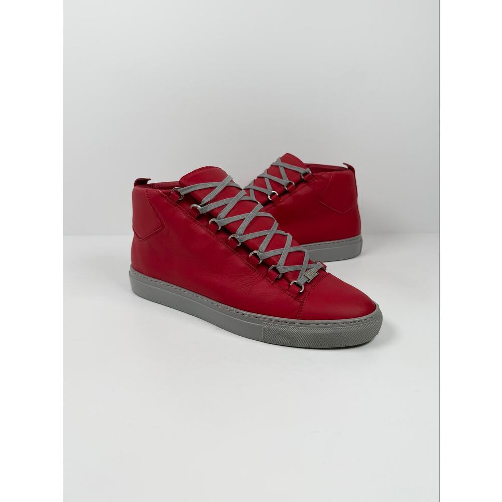 Size 44EU/11US - Balenciaga Arena Red Grey High Top - Picture 2 of 8